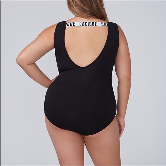 Cacique Other - NEW Cacique Sleep Bodysuit With Logo Black 22/24